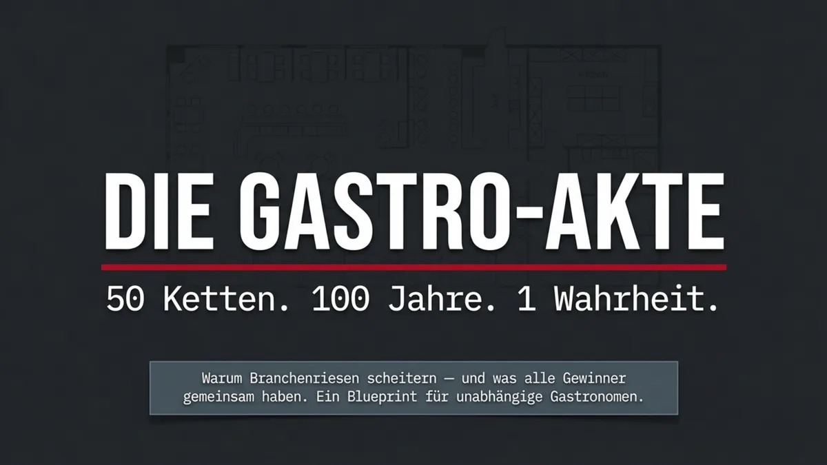 50 Ketten, 1 Wahrheit: Warum Restaurants scheitern – und was alle Gewinner gemeinsam haben