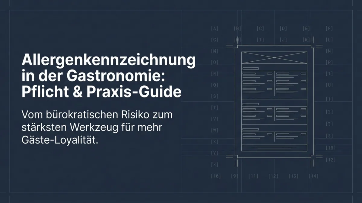 Allergenkennzeichnung Gastronomie: Pflicht & Praxis-Guide