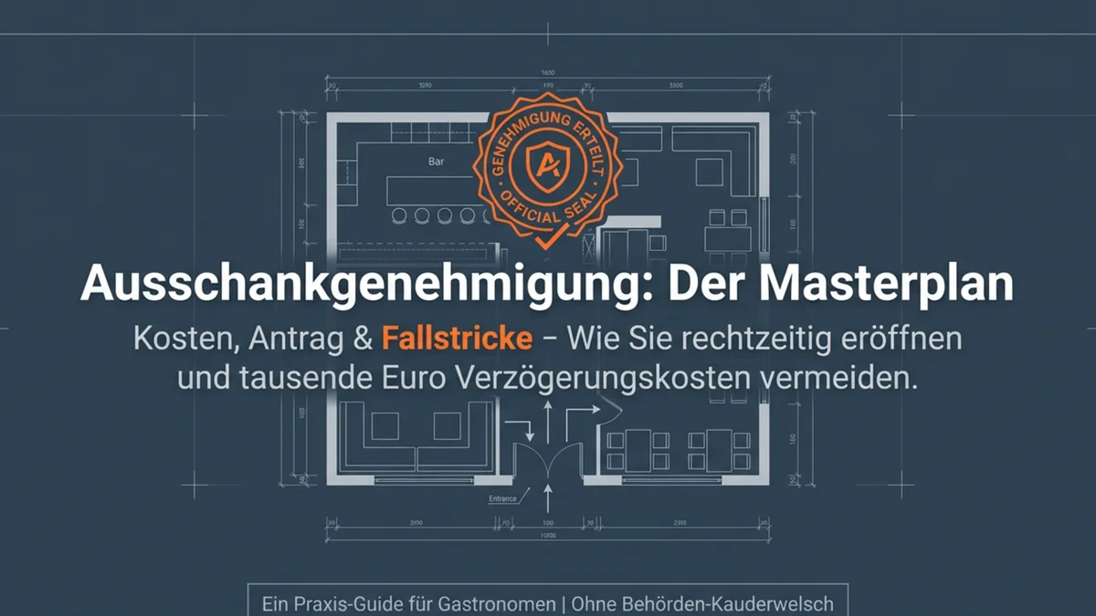 Ausschankgenehmigung: Kosten, Antrag & Fallstricke