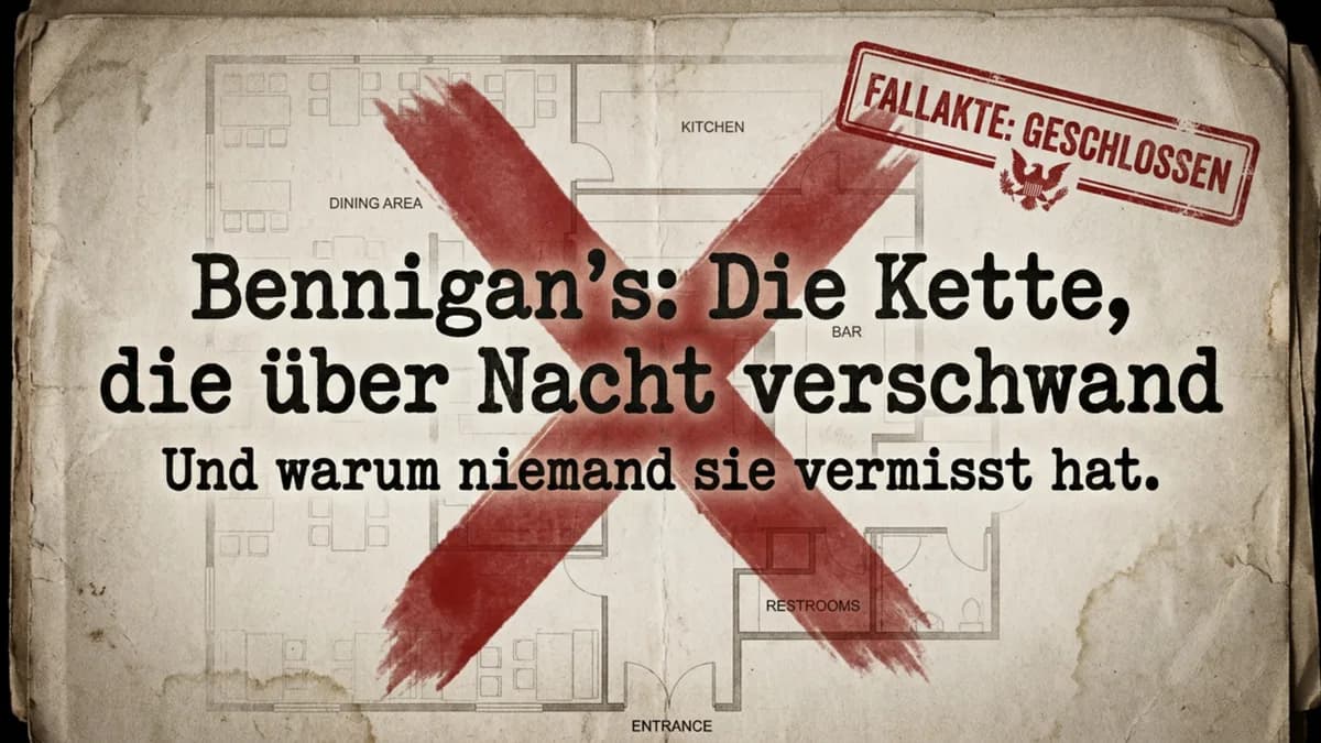 Bennigan's: Die Kette, die über Nacht verschwand – und niemand hat es bemerkt