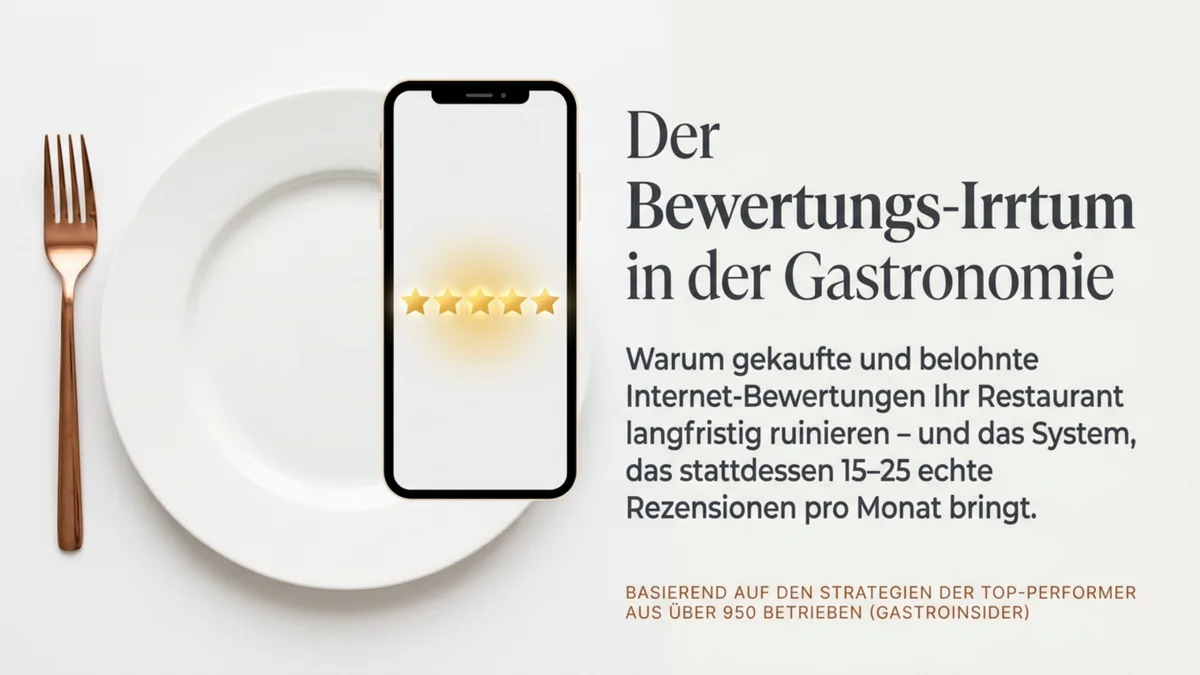 Warum Restaurants niemals Internet-Bewertungen kaufen oder gegen Belohnung holen sollten