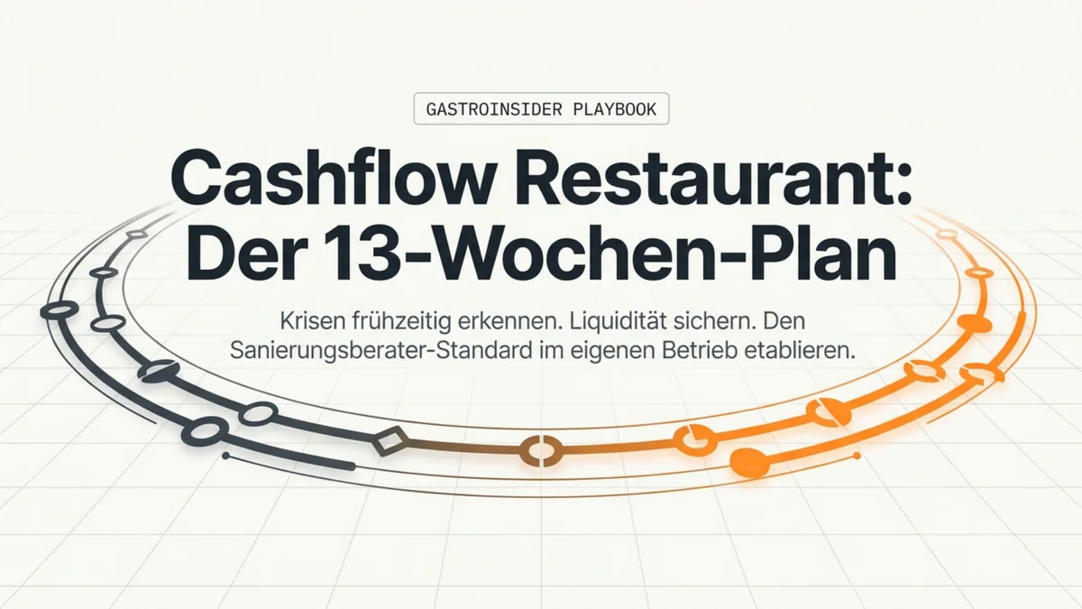 Cashflow Restaurant: 13-Wochen-Plan, der Krisen früh erkennt