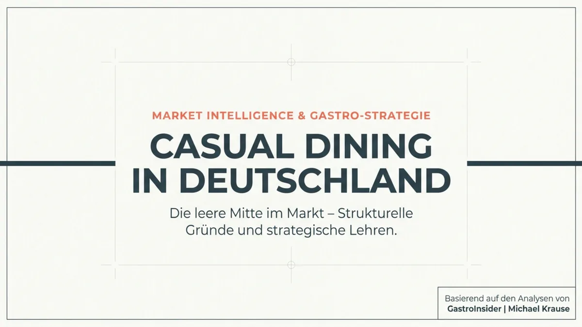 Casual Dining in Deutschland: Die leere Mitte im Markt