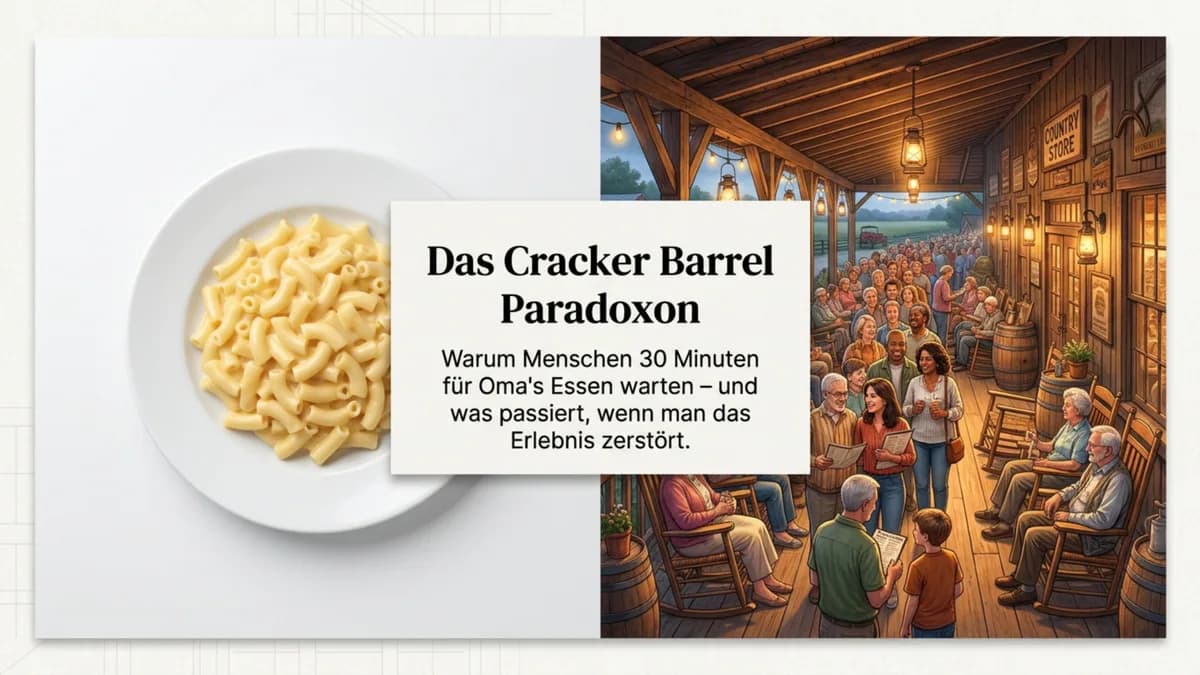 Cracker Barrel: Warum Menschen 30 Minuten für Oma's Essen warten – und was passiert wenn man das Erlebnis zerstört