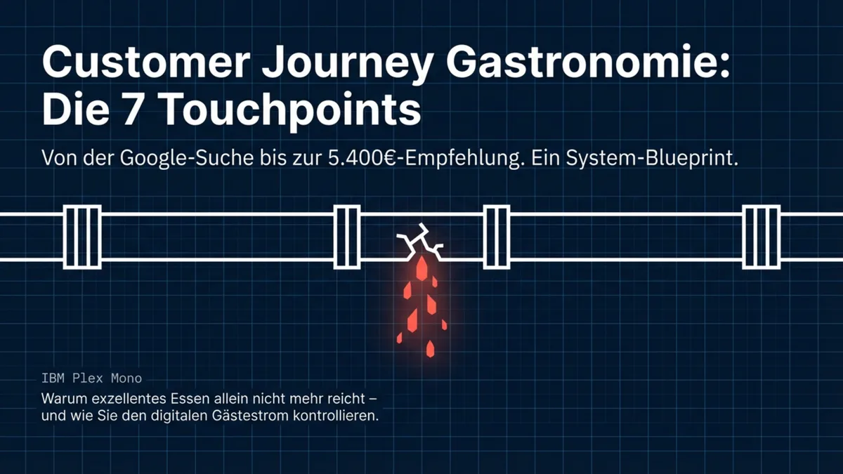Customer Journey Gastronomie: 7 Touchpoints von Google bis Empfehlung