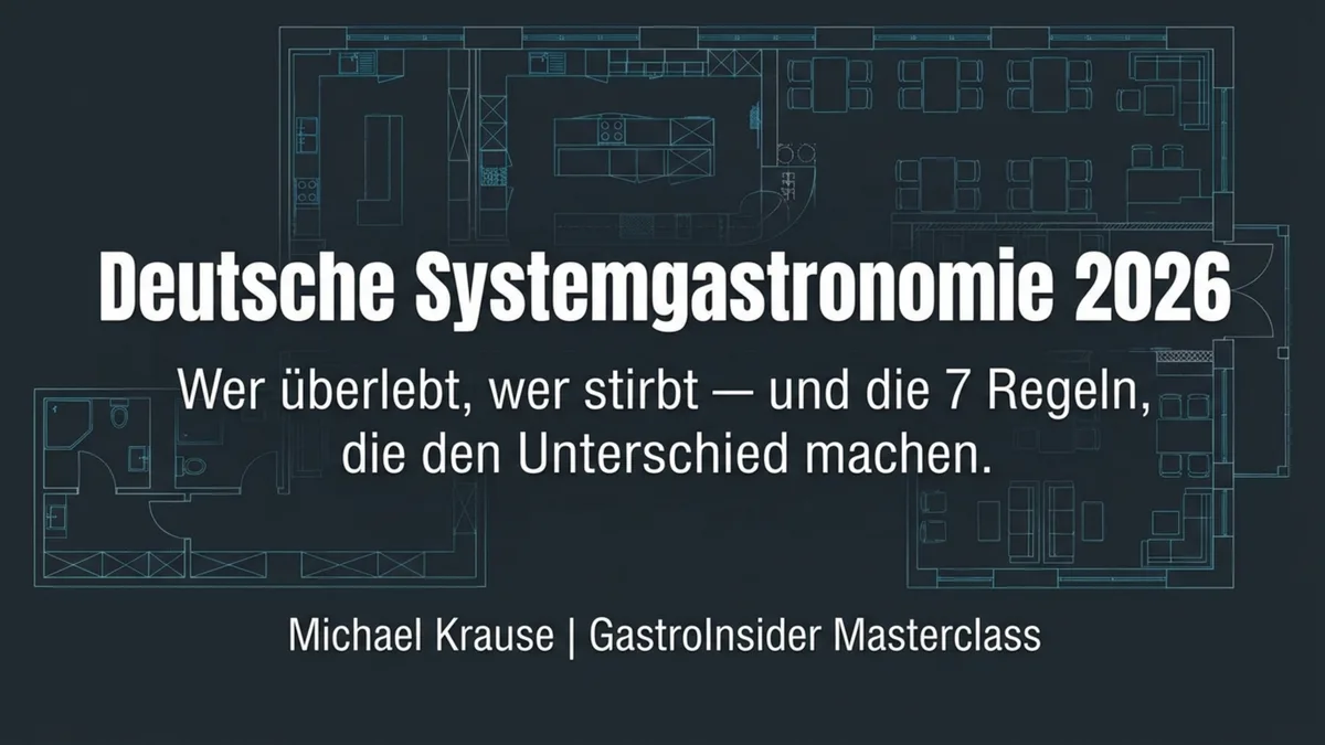 Deutsche Systemgastronomie 2026: Wer überlebt, wer stirbt – und die 7 Regeln die den Unterschied machen