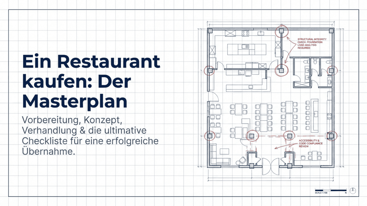 Restaurant kaufen oder neu eröffnen: Welche Variante 2026 günstiger ist (Vergleich + Checkliste)