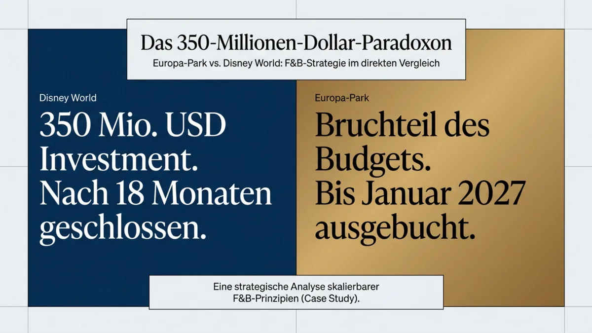 Europa-Park vs. Disney World: F&B-Strategie im direkten Vergleich