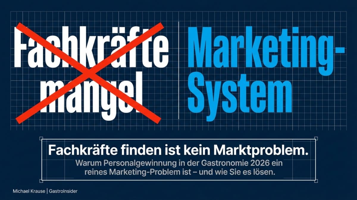 Fachkräfte für die Gastronomie finden: Warum es ein Marketing-Problem ist