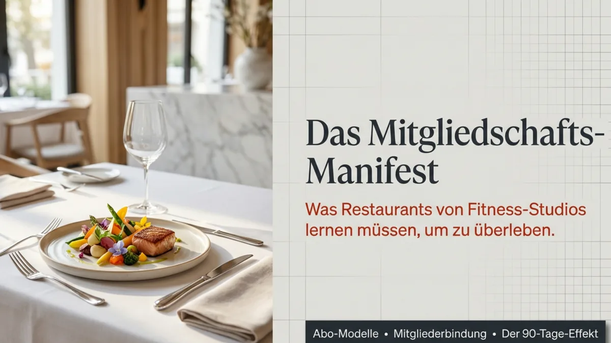 Was Restaurants von Fitness-Studios lernen können: Abo-Modelle, Mitgliederbindung und der 90-Tage-Effekt