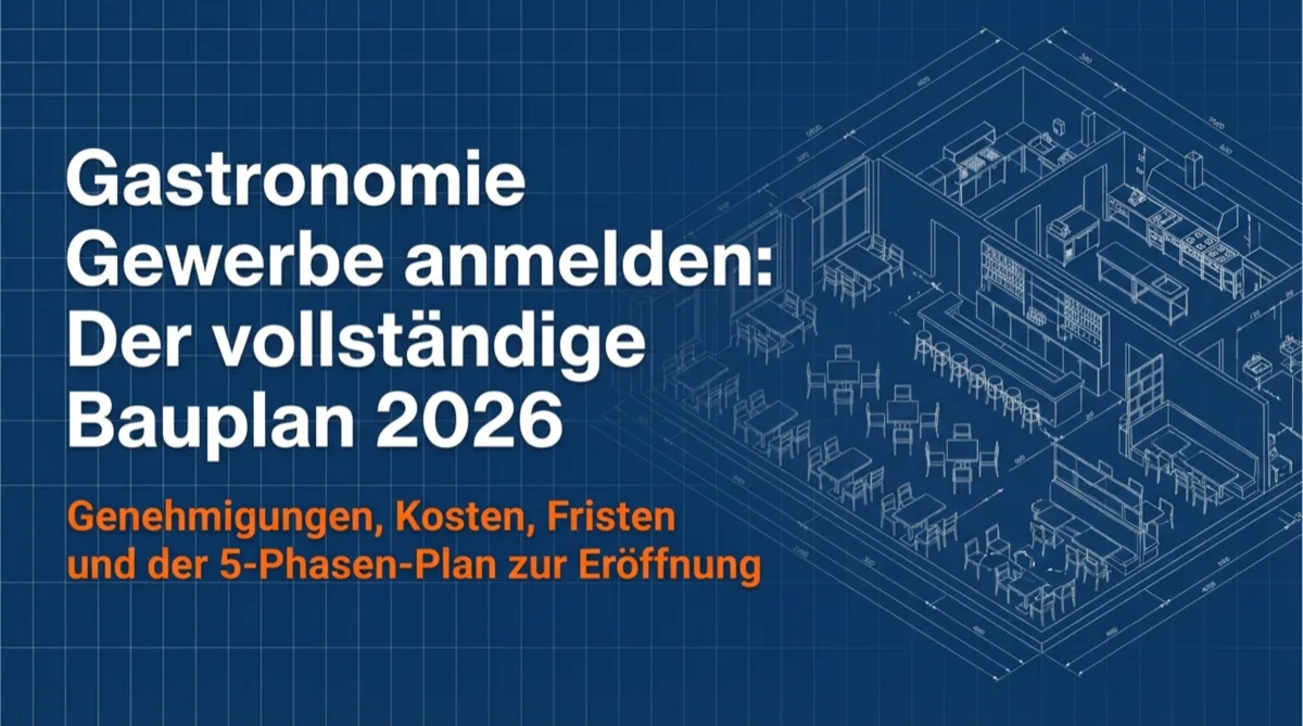 Gastronomie Gewerbe anmelden: Der vollständige Leitfaden 2026