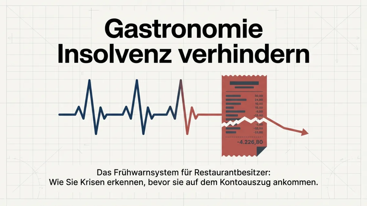 Gastronomie Insolvenz verhindern: Das Frühwarnsystem für Restaurantbesitzer