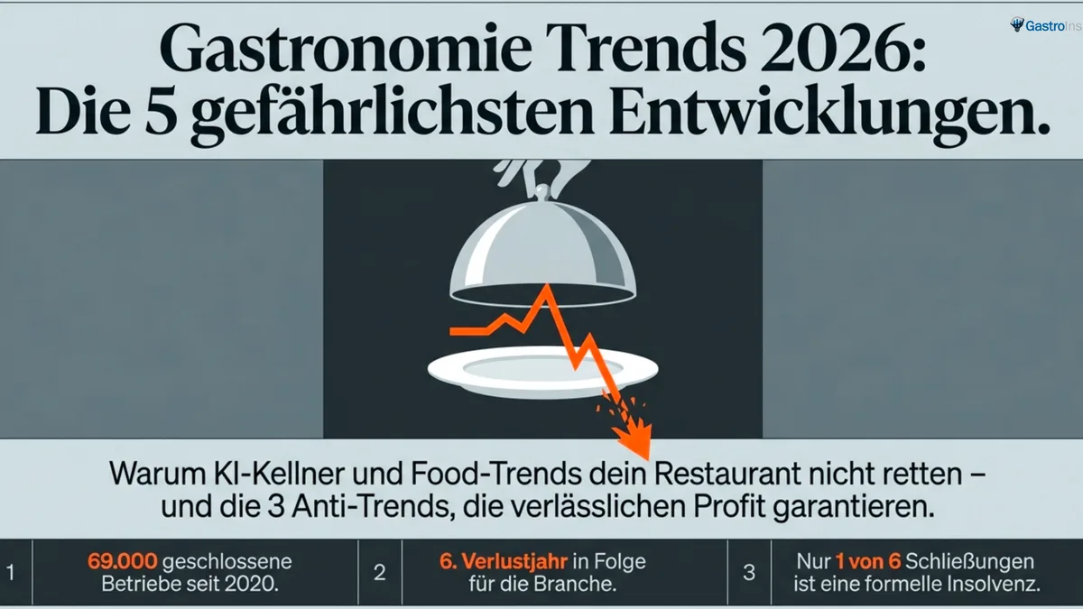 Gastronomie Trends 2026: Die 5 gefährlichsten Entwicklungen für dein Restaurant