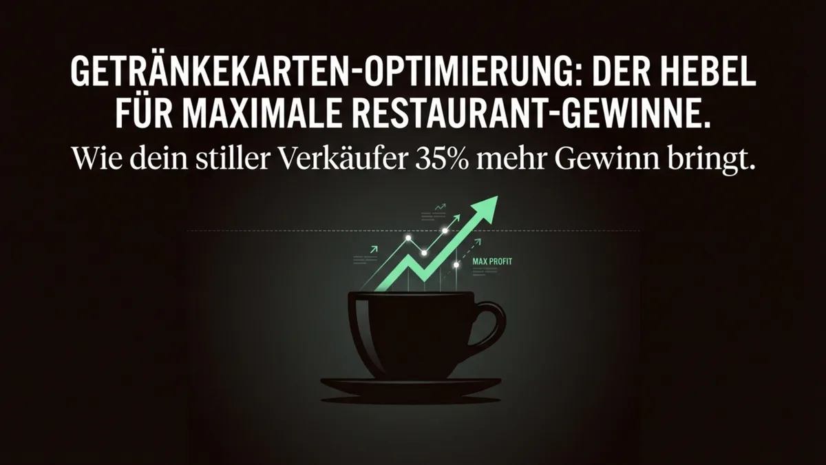 Getränkekarte Restaurant erstellen: Wie dein stiller Verkäufer 35% mehr Gewinn bringt