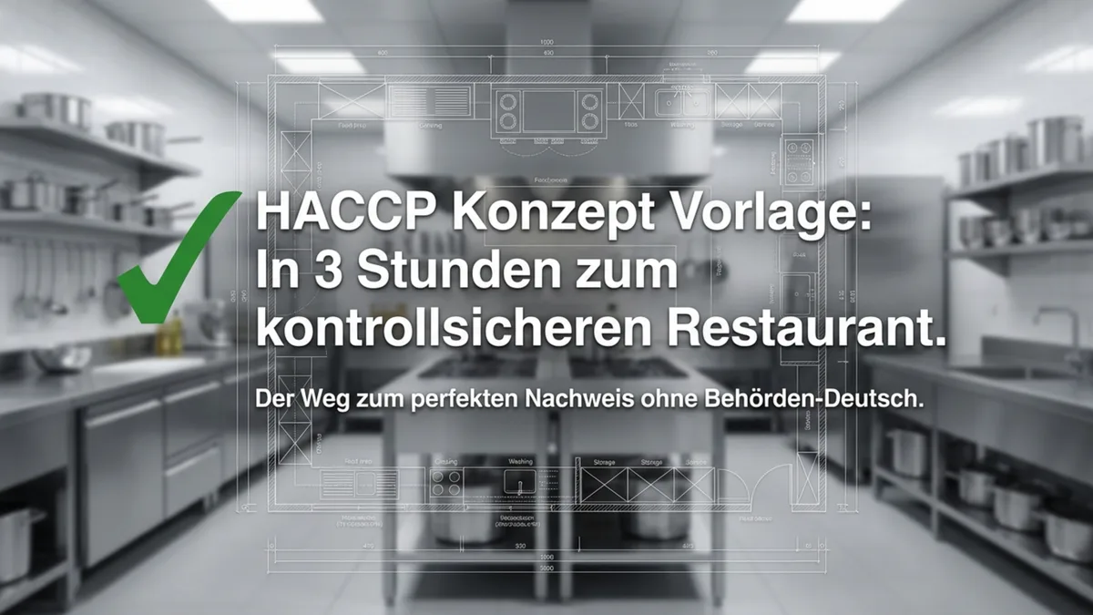 HACCP Konzept Vorlage: In 3 Stunden zum kontrollsicheren Restaurant