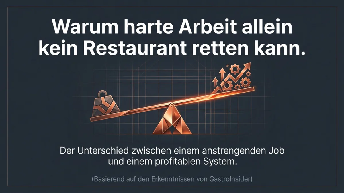 Warum harte Arbeit allein kein Restaurant retten kann