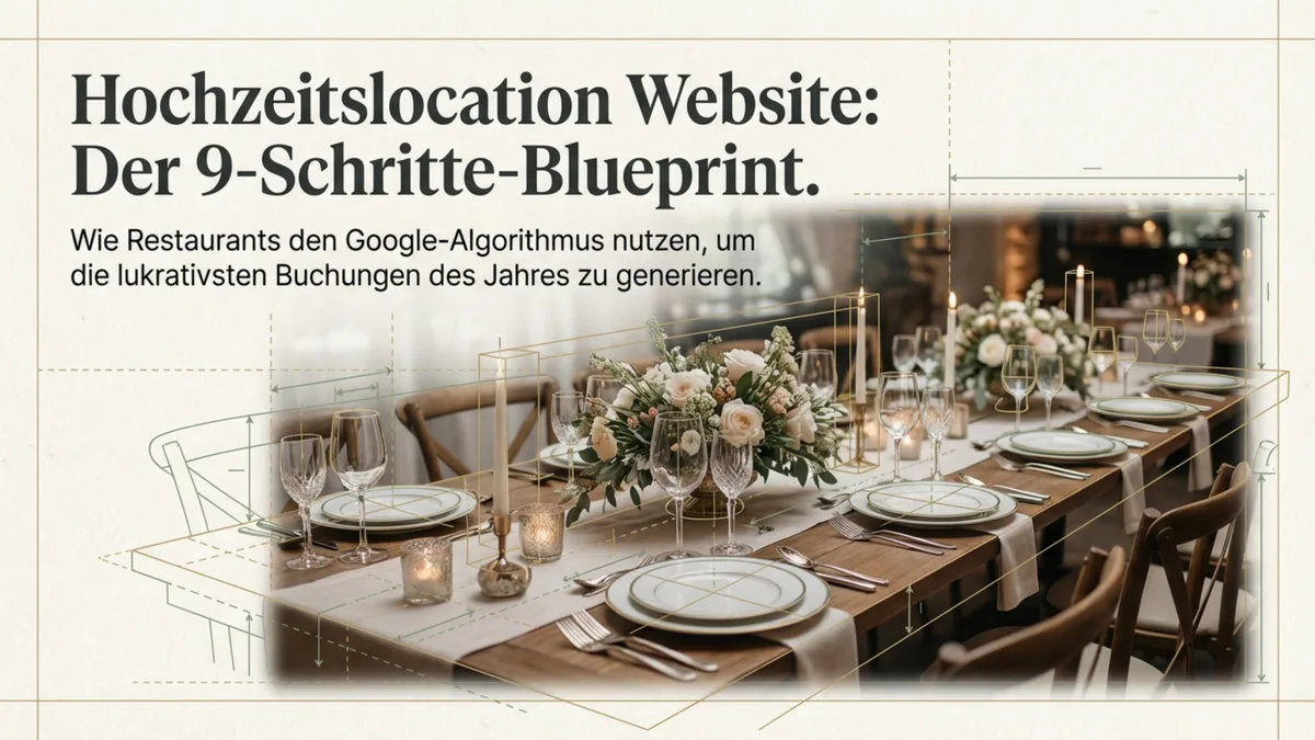 Hochzeitslocation Website: 9-Schritte-Blueprint für Restaurants
