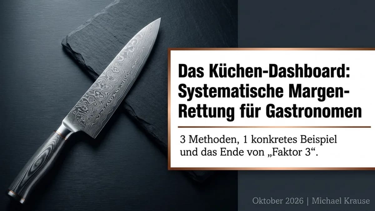 Kalkulation Wareneinsatz Vorlage: Excel für Gastronomen – 3 Methoden, 1 konkretes Beispiel