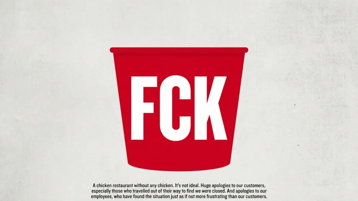 KFC "FCK": Die beste Krisenkommunikation aller Zeiten – und was dein Restaurant daraus lernt