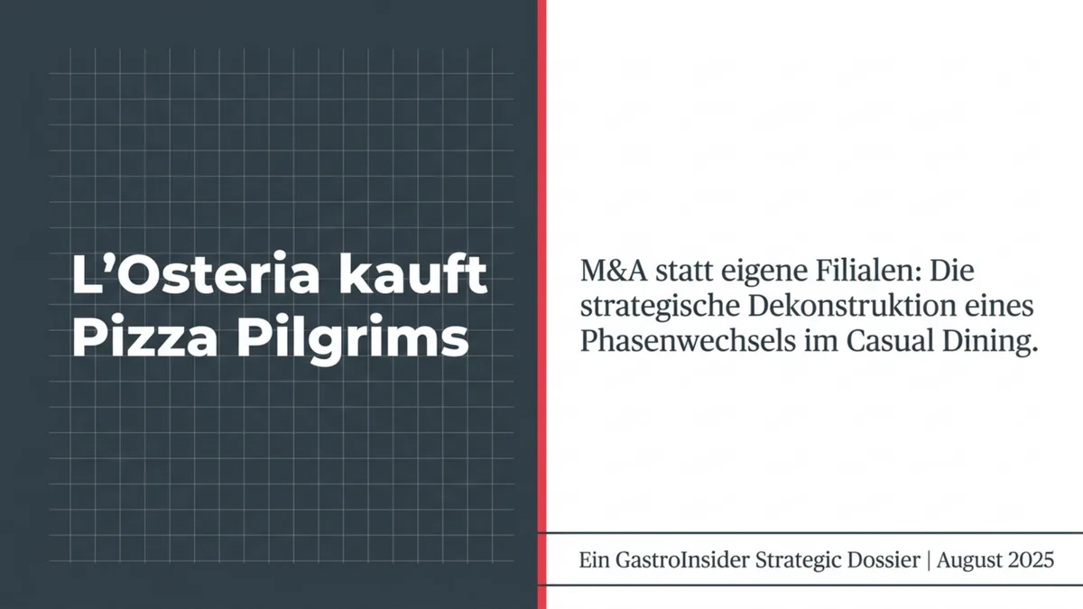 L'Osteria kauft Pizza Pilgrims – der erste große M&A-Schritt einer deutschen Kette