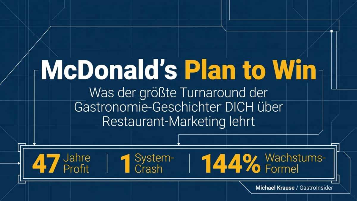 McDonald's Plan to Win: Was der größte Turnaround der Gastronomie-Geschichte DICH über Restaurant-Marketing lehrt