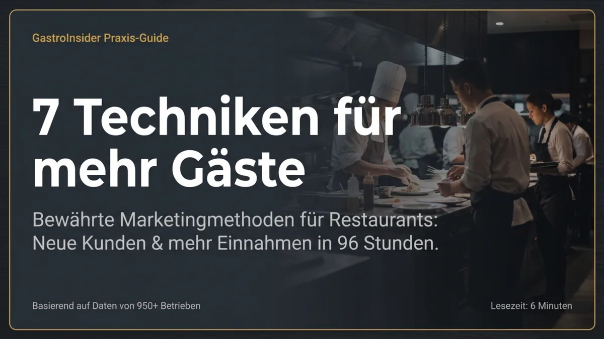 7 Techniken für mehr Gäste: Bewährte Marketingmethoden für Restaurants