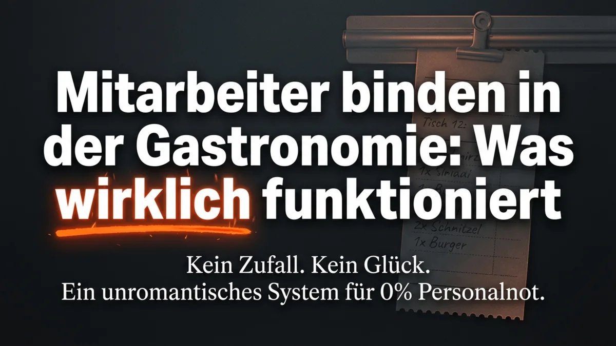 Mitarbeiter binden Gastronomie: Was wirklich funktioniert