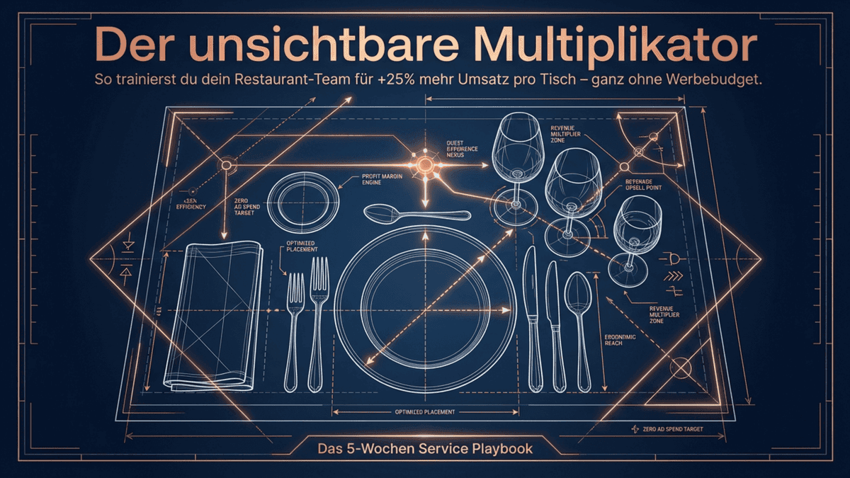 Servicetraining Gastronomie: Der 5-Wochen-Plan für höheren Durchschnittsbon