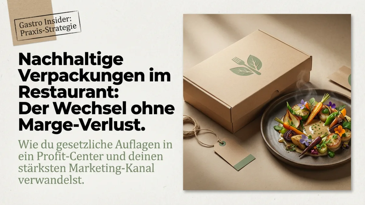 Nachhaltige Verpackungen Restaurant: Ohne Marge-Verlust