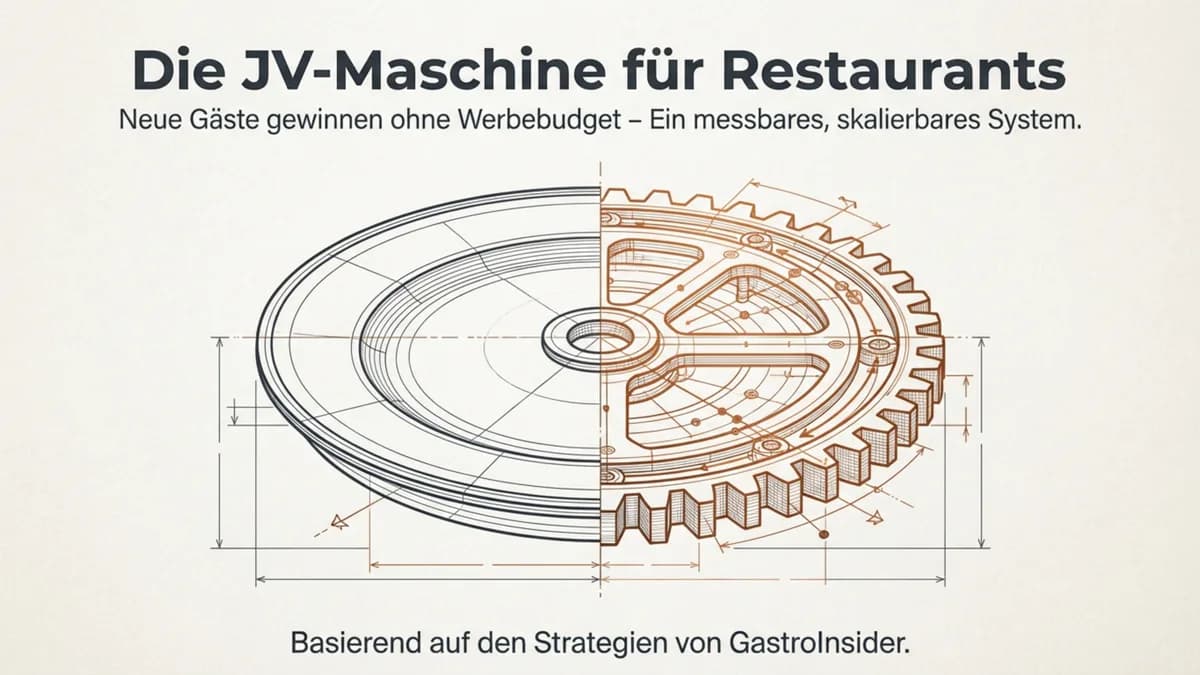 Neue Gäste ohne Werbung: Das JV-System für Restaurants