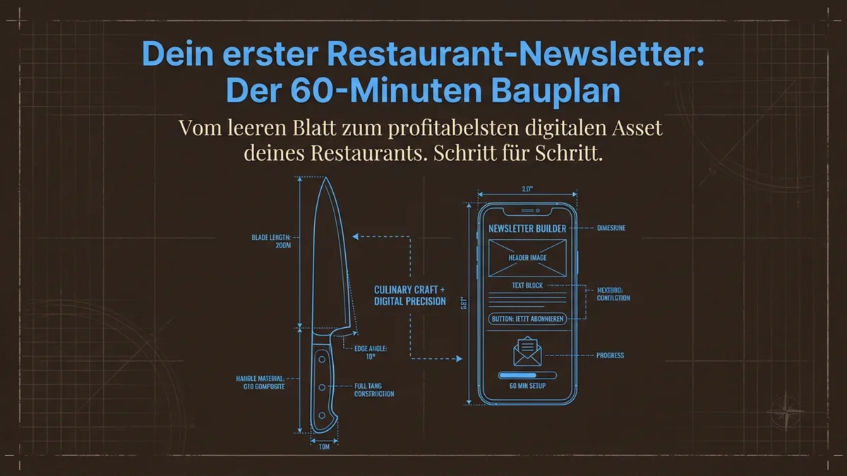 Dein erster Restaurant-Newsletter: Schritt für Schritt