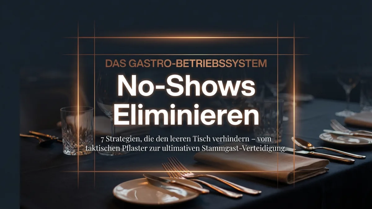 No-Shows im Restaurant reduzieren: 7 Strategien die wirklich funktionieren