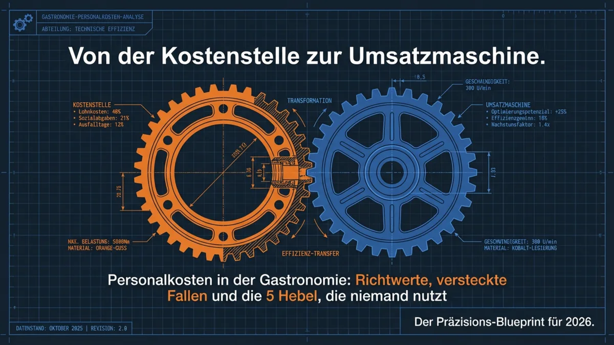 Personalkosten Gastronomie: Richtwerte, versteckte Fallen und die 5 Hebel die niemand nutzt