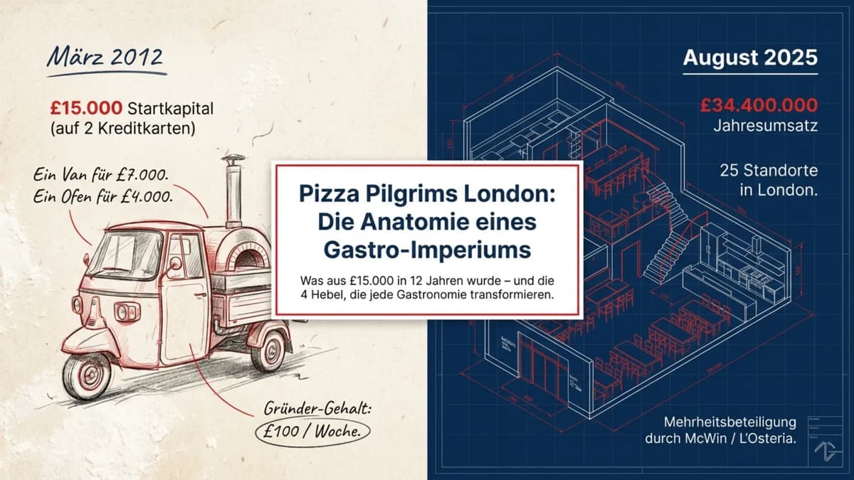 Pizza Pilgrims London: £15.000 auf zwei Kreditkarten – und was daraus in 12 Jahren wurde