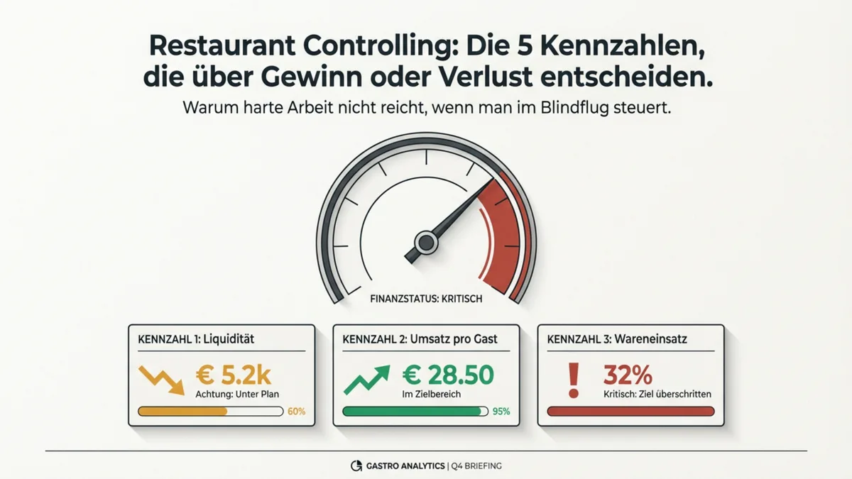 Restaurant Controlling: Die 5 Kennzahlen die über Gewinn oder Verlust entscheiden