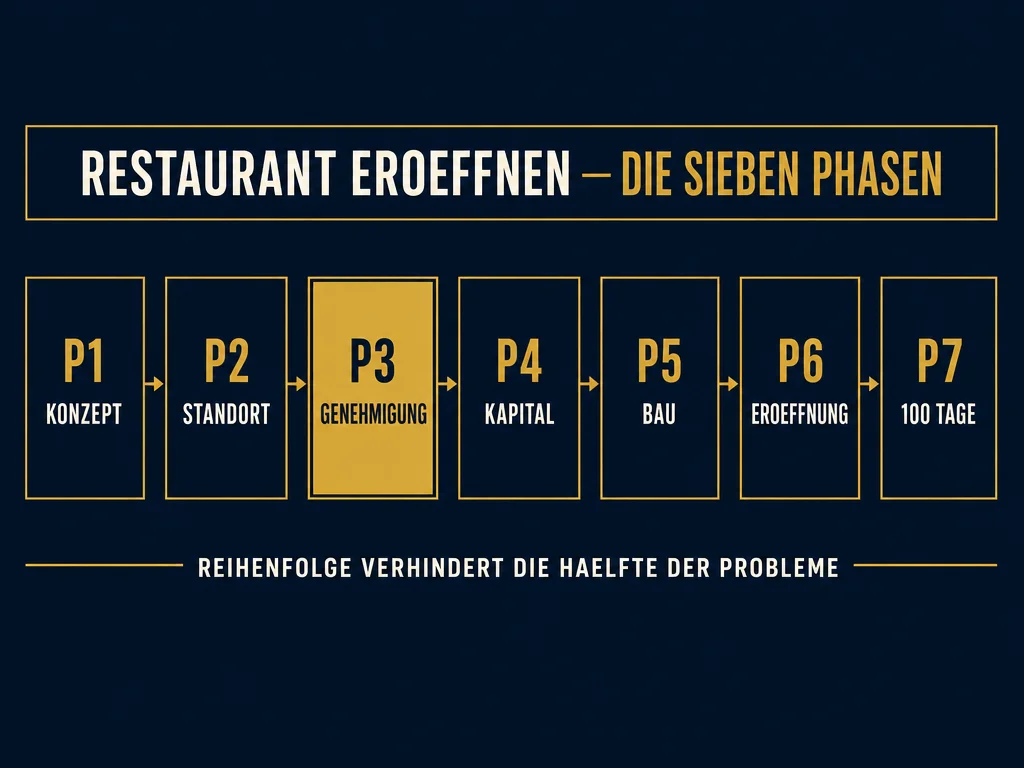Restaurant eröffnen 2026: Der 7-Phasen-Leitfaden vom Konzept bis zu den ersten 100 Tagen