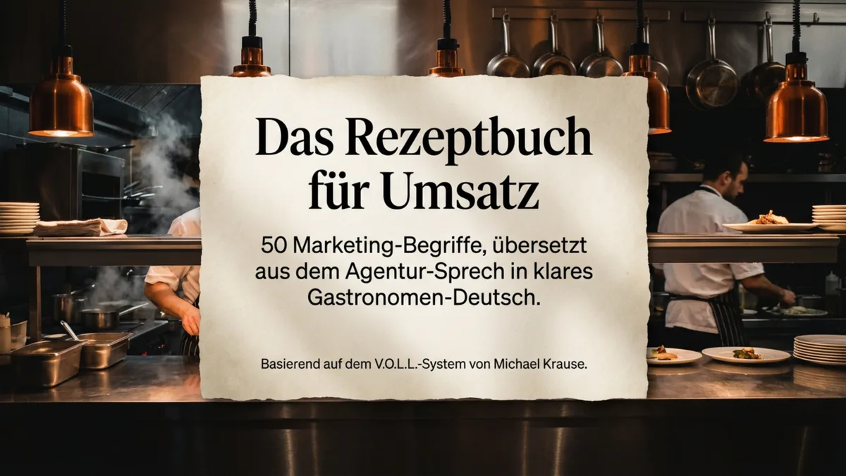 Restaurant-Marketing-Glossar: 50 Begriffe die jeder Gastronom kennen muss