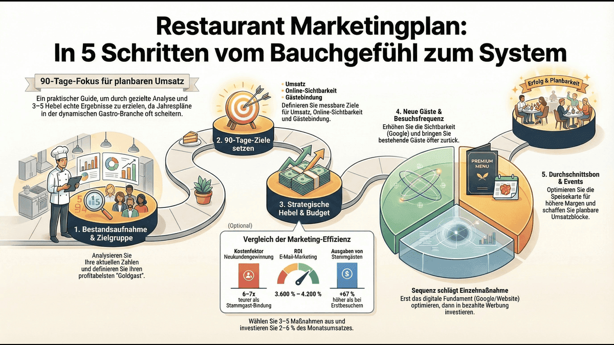 Restaurant Marketingplan erstellen: Der 5-Schritte-Guide