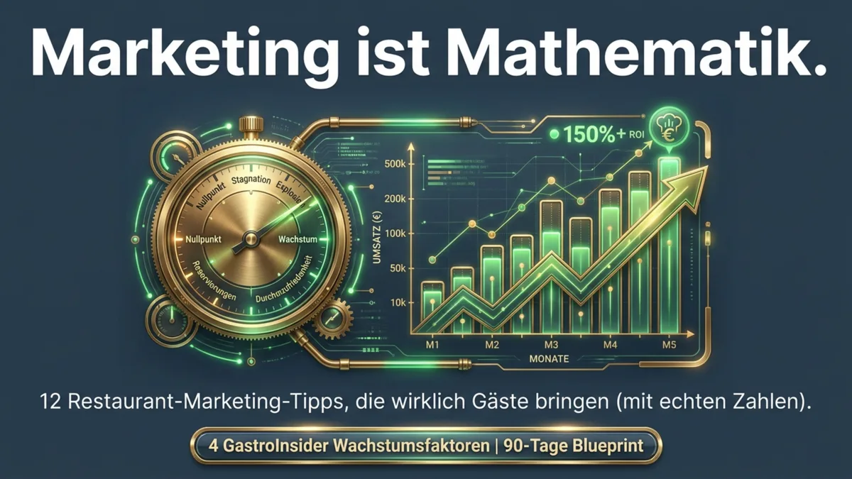 Restaurant Marketing Tipps: 12 die wirklich Gäste bringen (mit echten Zahlen)