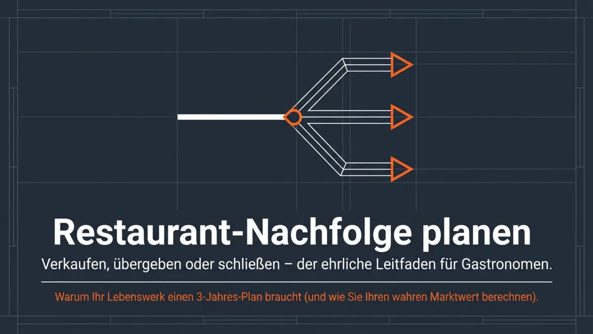 Restaurant-Nachfolge planen: Verkaufen, übergeben oder schließen – der ehrliche Leitfaden