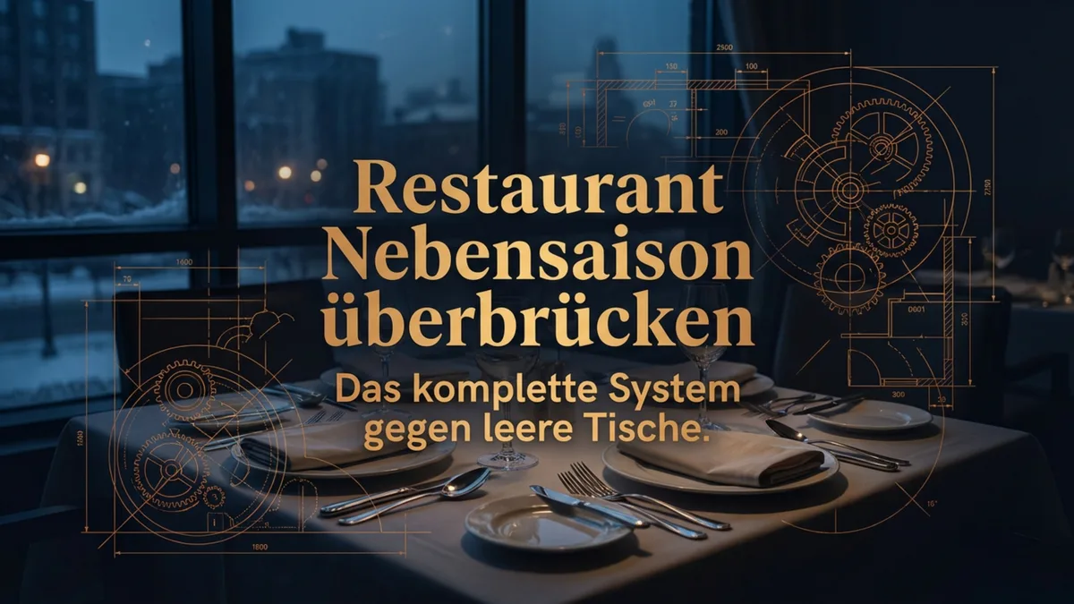 Restaurant Nebensaison überbrücken: Das komplette System gegen leere Tische
