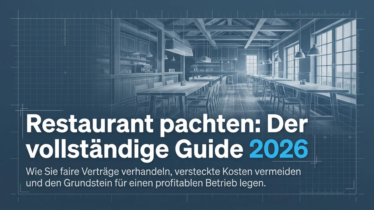 Restaurant pachten: Der vollständige Guide 2026
