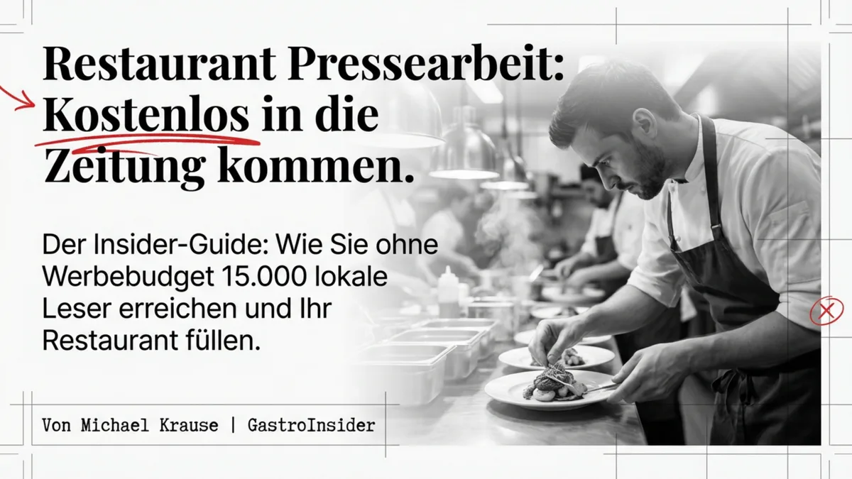 Restaurant Pressearbeit: Kostenlos in die Zeitung kommen