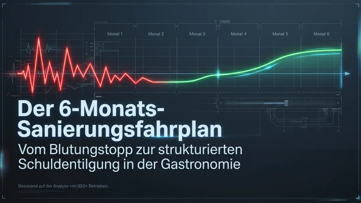Restaurant Schulden abbauen: Der 6-Monats-Sanierungsfahrplan