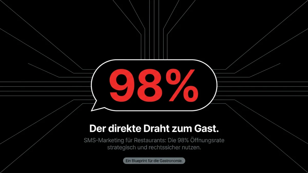 SMS-Marketing für Restaurants: 98% Öffnungsrate richtig nutzen