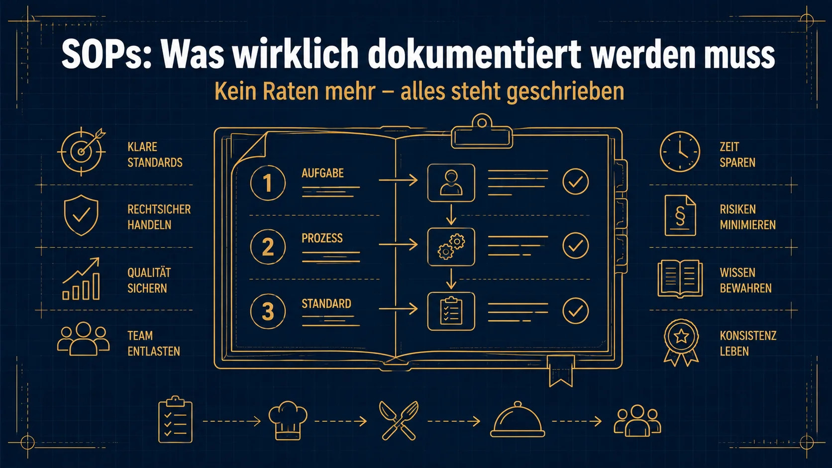 Restaurant-SOPs: Welche Prozesse wirklich dokumentiert werden müssen