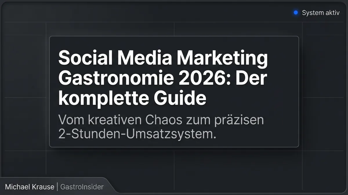 Social Media Marketing Gastronomie: Das 3-Säulen-System für mehr Gäste