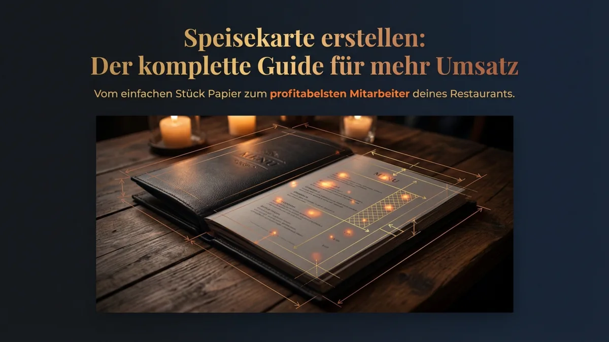 Speisekarte erstellen: 7-Schritte-Anleitung mit Preispsychologie und Bon-Hebel