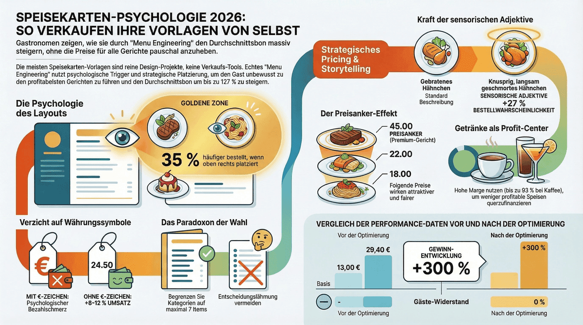 Sinnesmarketing im Restaurant: 4 Hebel für mehr Bon (mit Mathematik)