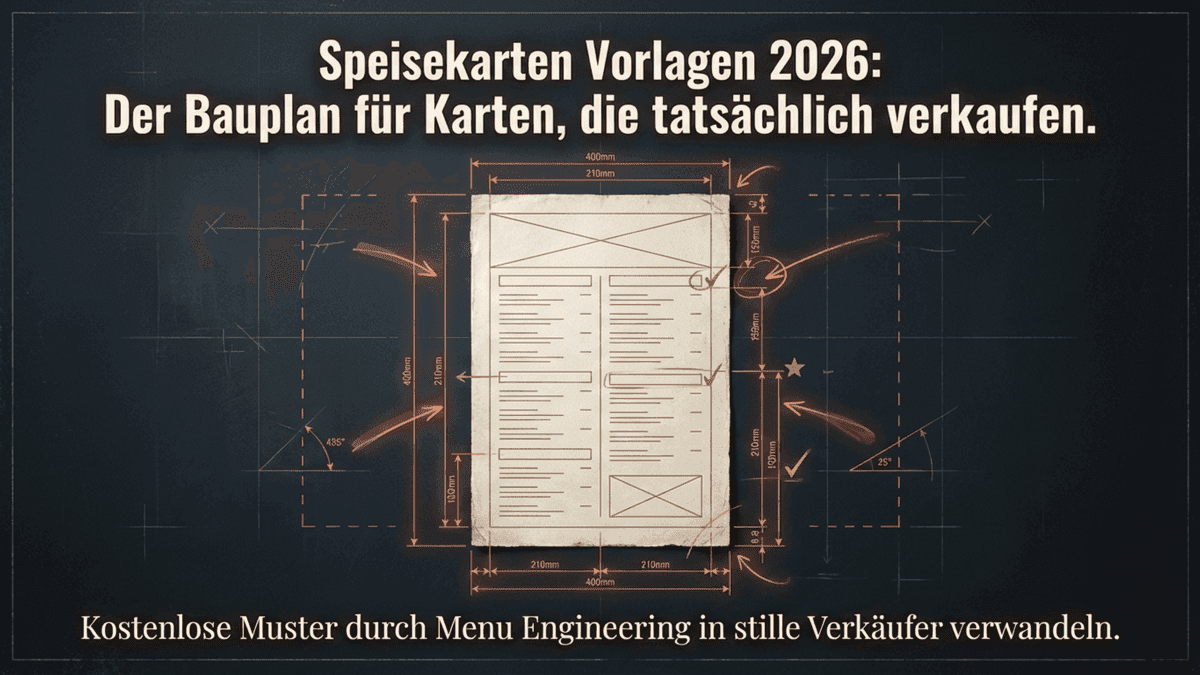 Speisekarte gestalten: Welche Vorlage für welches Konzept (+ 8–14 % Bonhöhe)